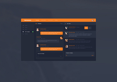 YMESSAGES UI DESIGN design ui web