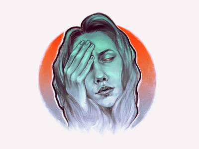 Self-portrait 2d art artist artwork characterdesign colorful contrast digitalart digitaldesign digitaldrawing digitalpaiting digitalportrait freestyle graphicdesign illustraion illustration art improvisation inspiration portrait art selfportrait