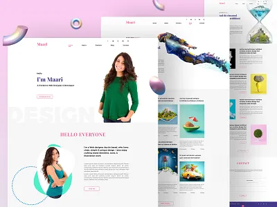 Maari Personal Portfolio agency digital landing landing page landingpage personal portfolio ui ui ux uidesign ux uxdesign web web design web designer web ui webdesign website website concept website design