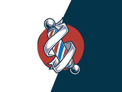 Barber Logo badge barber barbershop classic emblem gentleman hair haircut hipster icon logo retro shave shop sign style vector vintage