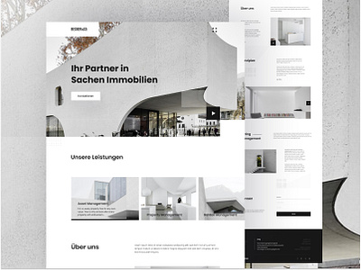 Real Estate Webdesign V1 app branding interface landing minimal trending ui uigeek ux web website website design