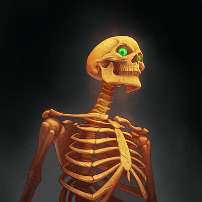 Hungry Eyes - Illustration dark darkfantasy digitalpainting fantasy horror horror art illustration skeleton skull