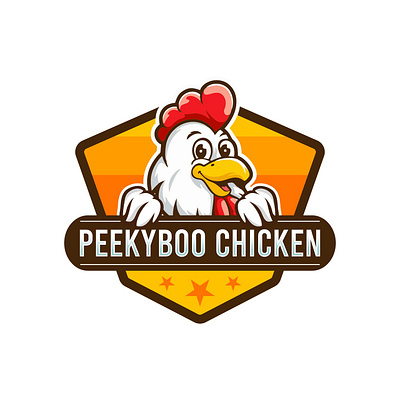 Chicken Mascot Logo animal mascot logo chicken logo chicken mascot logo logo for sale mascot logo mascot logo design peekyboo chicken logo pet mascot logo