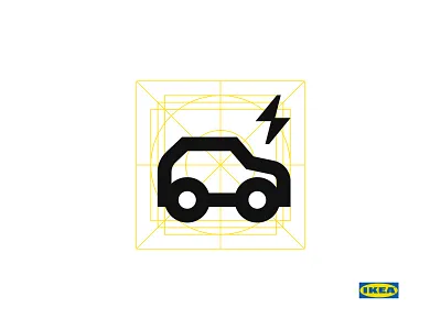 IKEA electric vehicle icon branding clean energy design icon iconography icons ikea logo solar ui design