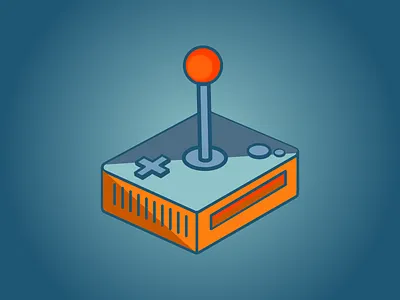 JoyCon design game illustration joystick minimal vector