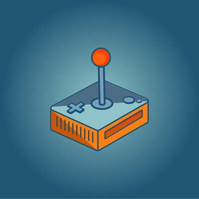 JoyCon design game illustration joystick minimal vector