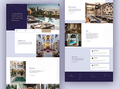 Marocco Hotel hotel marocco travel ui web design