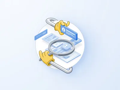 Isometric Illustration - Analysis analysis icon design illustration isometric illustration thunder rockets vector