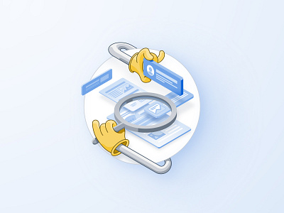 Isometric Illustration - Analysis analysis icon design illustration isometric illustration thunder rockets vector