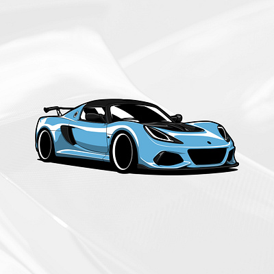 Lotus Exige Sport 420 art artwork automobile car design drawing graphicdesign illustration logo vector