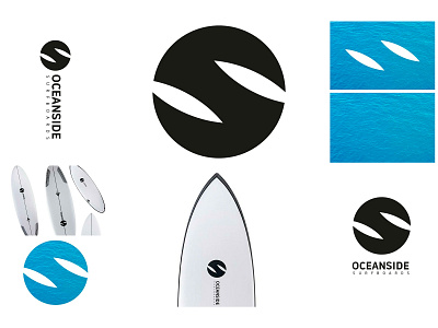 Cliente: OceanSide Surfboards advertising art branding design graphic design icon logo minimal ux vector