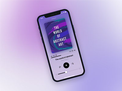 Audio Book App - Now Playing app app design application minimal mobile mobile app mobile app design mobile design mobile ui ui ui ux ui design uidesign uiux