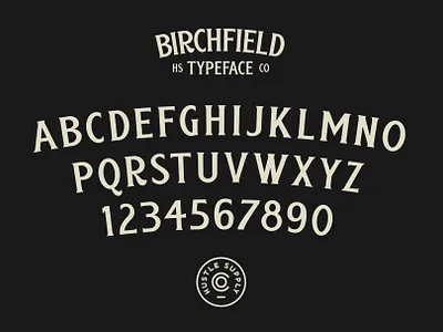 Birchfield Alphabet branding font hand lettering lettering logo retro typeface typography vintage vintage logo