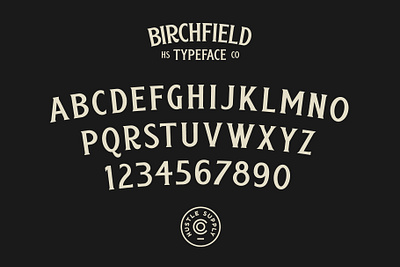 Birchfield Alphabet branding font hand lettering lettering logo retro typeface typography vintage vintage logo