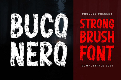 Buco Nero brushfont digitalart font typography