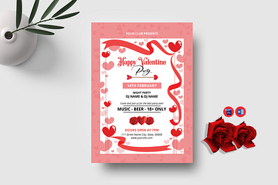 Valentine s Day Party Flyer valentine s day party flyer valentine s day party flyer