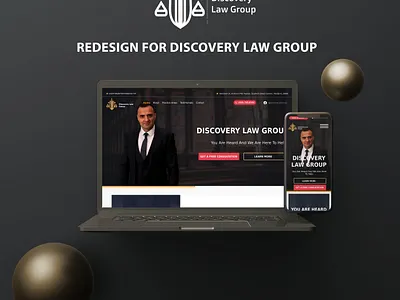 Redesign - Discovery Law Group Website armenia black figma freelance lawyer lawyer website logo redesign redesign redesign concept website website design yellow