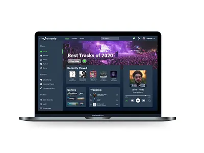 Music Web UI animation app art design graphic design typography ui ux web website