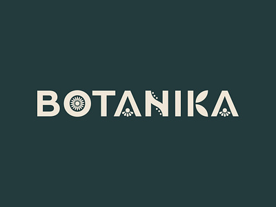 Botanika - 30 Days of Logos botanical flower flower logo flower shop leaves logo typography wordmark