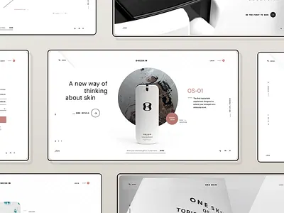 OneSkin - V1 / OS-01 Product Launch 3d biotech blackandwhite brazil california clean cosmetic design ecommerce landingpage miminal mobile motion one product oneskin san francisco startup ui ux web