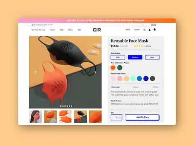 Desktop Product Page for Get It Right interface shopping ui ux web web design