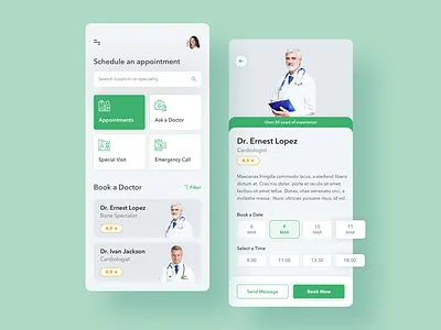 Booking App Design app design mockups mockups design ui design ui ux design wireframes wireframes design