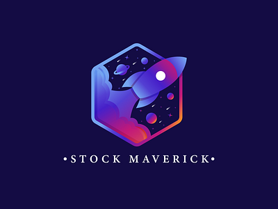 Stock Maverick art brand identity branding business creative designer illustration logo logodesign logodesigner rocket space space design spaceship stock vector