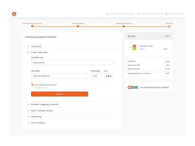 UI DAY - 2 || Grofers payment redesign daily 100 challenge dailyui dailyuichallenge design minimal ui ui design