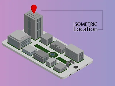 Isometric Location animation app design flat graphic design icon illustration illustrator vector