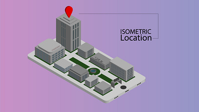 Isometric Location animation app design flat graphic design icon illustration illustrator vector