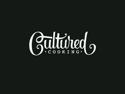 Cultured Cooking branding calligraphy classy classy logo cultured cooking custom flow food graphicdesign handwritten lettering logo logodesign logotype process script sketch vector visual