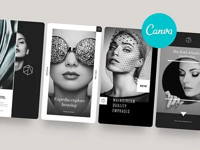 STYLISH PACK brand canva canva design canva template canva templates etsy instagram instagram stories instagram template minimal pinterest social media social media pack socialmedia stories story template