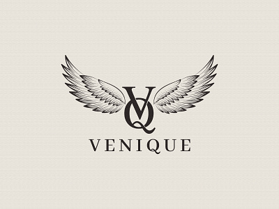 VENIQUE logo design | Birds feather | gfxpreceptor birds brand identity branding briliant design corporate logo creative logo feather gfxpreceptor illustration lettering logo concept logodesign logotype minimalism minimalist retro typography vintage vintage logo wordmark