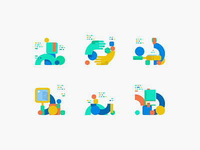 RisingStack Illustrations branding design identity illustration interface ui webdesign