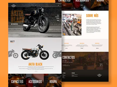 Landing page for a motorbike shop biek design garage landingpage man men menstyle motorbike motorbikes rough shop shopify street ui ux vintage webdesign website