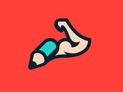 strong design arm design logo power strength