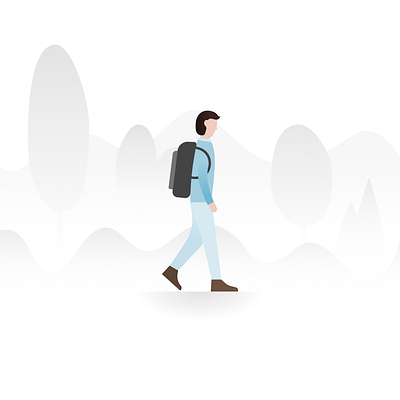 Illustration of walking man | MEANS OF LOCOMOTION adobeillustration affinitydesigner graphicdesigner illustration design illustration digital illustrationartist illustrator art visual art visual design visualdesigner