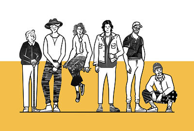 The Luckiest Club Character 1 branding character character design flat identity illustration line art spot vector