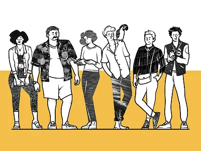 The Luckiest Club Character 2 branding character character design flat identity illustration line art spot vector