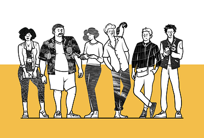 The Luckiest Club Character 2 branding character character design flat identity illustration line art spot vector