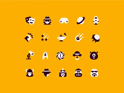 Plumpy: Cinema alien character cinema color cosmos design emoji icon illustration logo movie noir pixar space star trek starwar stormtrooper ui ux vector