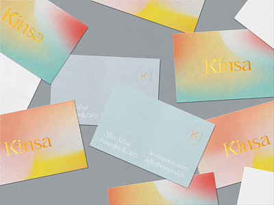 Kinsa Organic Skincare branding branding identity businesscards creative direction design logo logo design organic organic skincare skincare branding sustainable brand visual identity