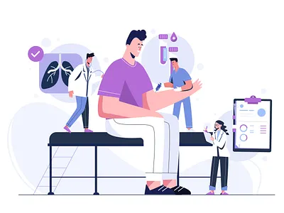 Medical Examination Concept character healthcare illustration lifestyle medical medical care medical examination people people illustration vector vector illustration