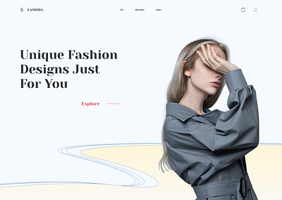 Fashion Header - Ui Exploration fashion ui ui design uidesign uiux web design website design