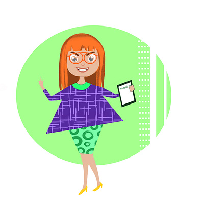 A character in flat style flat design flat illustration