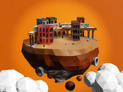 NYC Origins 3d art 3d artist 3d modeling blender design low polygon