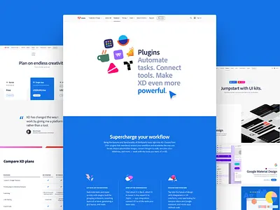 Adobe XD Website Refresh adobe adobe xd branding creative cloud design illustration typography ui ux xd
