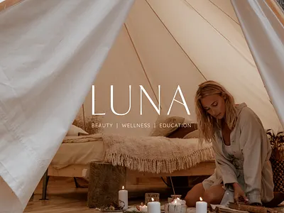 Luna Wellness Brand Identity brand identity branding design logo logo design logo design branding logo design concept luna wellness typography wellness wellness brand wellness logo