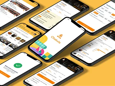 Chukula - A restaurant table reservation app app design minimal ui ux