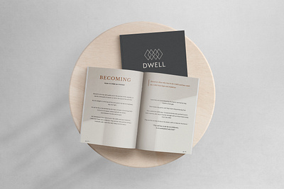 Dwell Journal - Prayer Journal book book cover book design book designer book mockup book mockups booklet booklet design brand identity branding branding design journal journal design logo design logo design concept ministry logo prayer journal